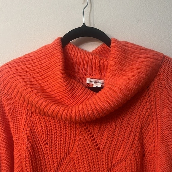 John Paul Richard orange sweater turtle neck size M - Picture 3 of 8